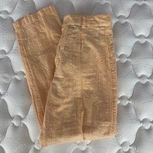 Urban Light orange high waisted linen pants